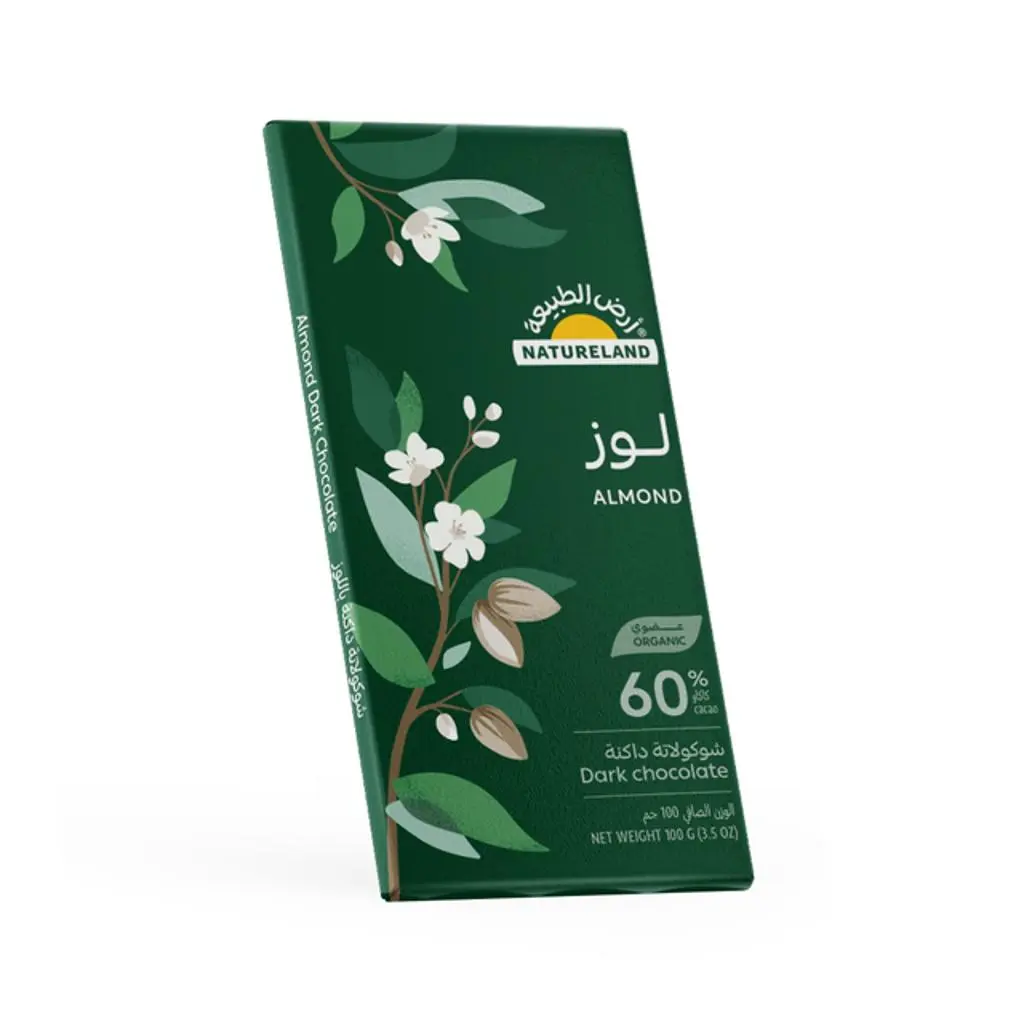 شوكولاتة داكنة باللوز